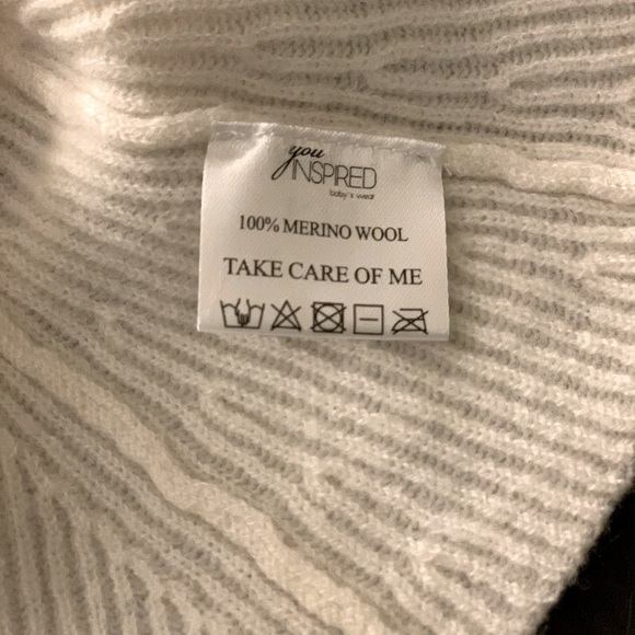 Pure merino wool set for toddler girl. Warm Baby knit wear clothing accessuaries - Picture 5 of 11